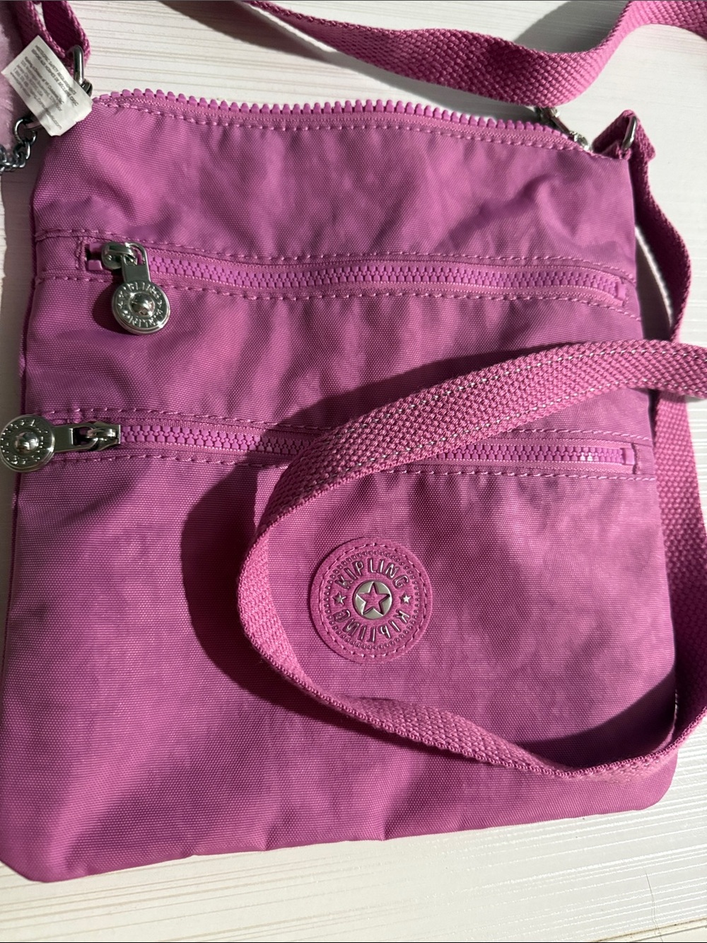 Kipling Keiko crossbody bag w/adjustable strap and a matching pink monkey $64 - Picture 4 of 8